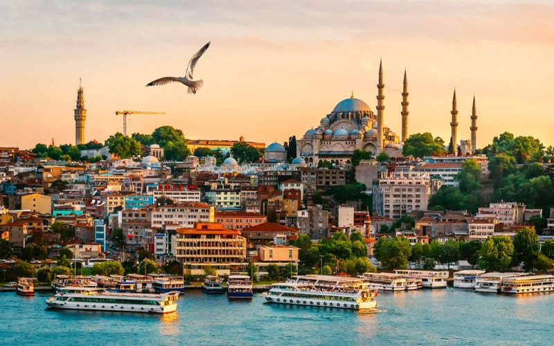 An overview of the tourist areas of Istanbul
