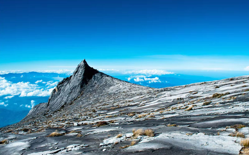 Kinabalu, a mountain in Malaysia that walks