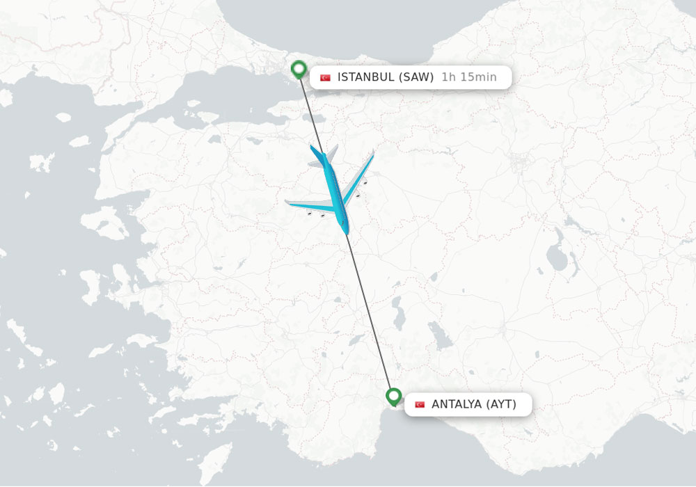 Istanbul Antalya flight